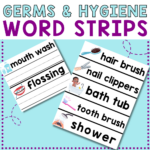 Free Printable - Germs and Hygiene Word Strips