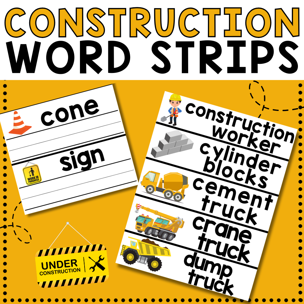 Printable Construction Signs For Preschool
