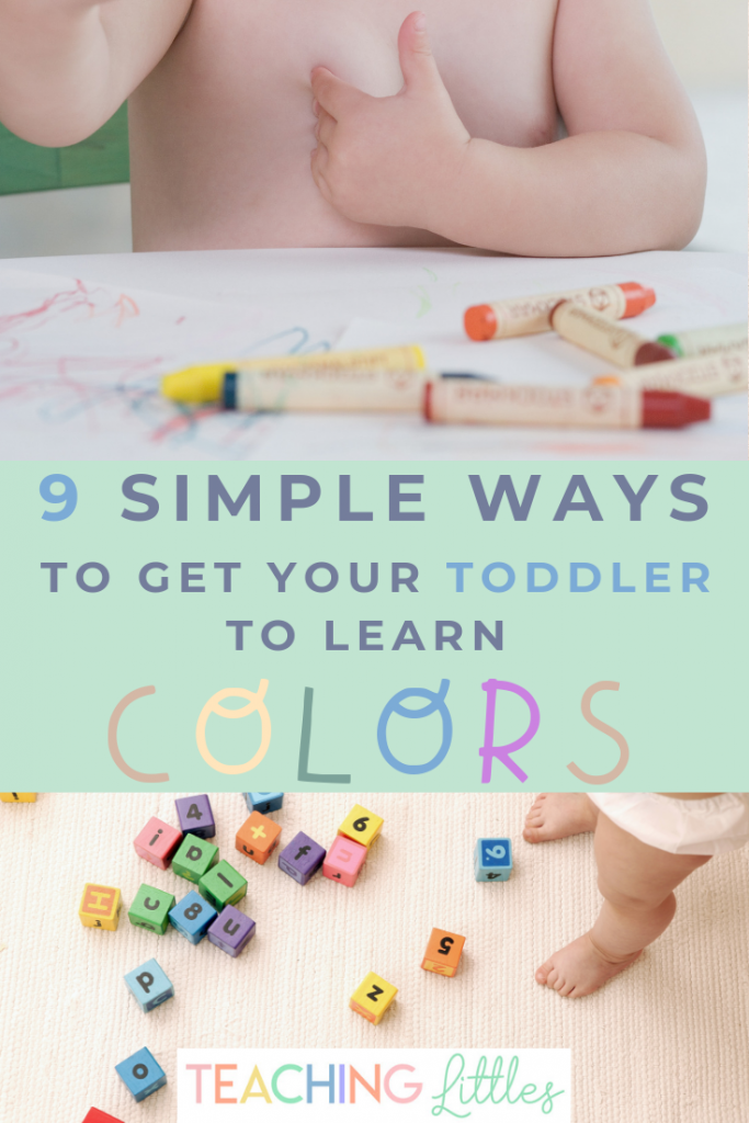 Toddlers can start learning their colors around 18 months of age. Here are simple, helpful tips to teach your child to learn their colors easily and quickly. Starting them early is the best way because the more exposure they get to hearing and seeing the colors, the better. 