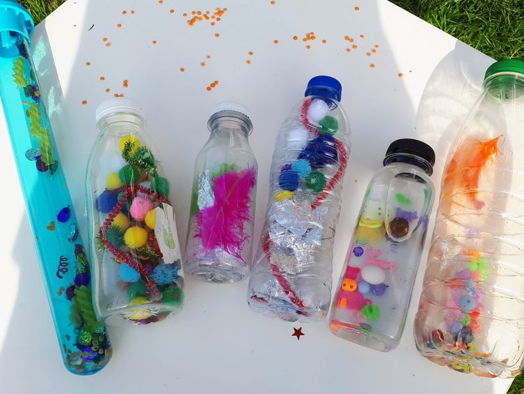 DIY sensory shakers and noise makers for your baby, toddler, or preschooler to have fun with and watch as they play. Easily make music or noise with them