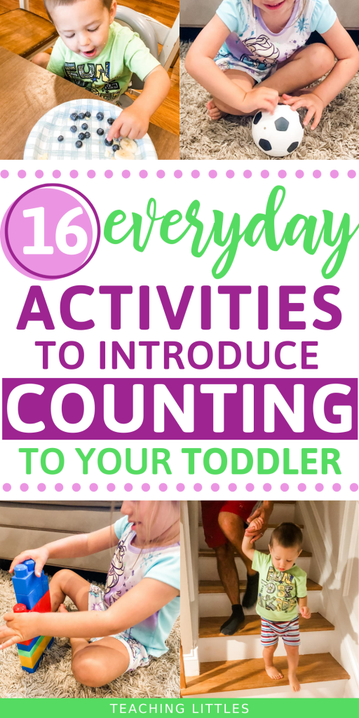 Use these simple everyday activities to teach your toddler about numbers and counting. Start them young for early understanding of how to count.