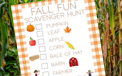 Free Printable Fall Scavenger Hunt for Toddlers and Preschool