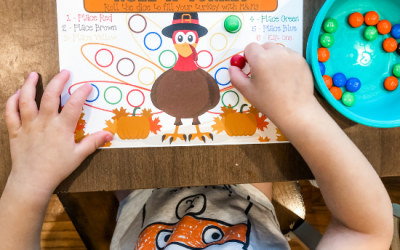 Thanksgiving Table Game for Preschoolers