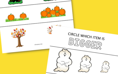 Halloween Printables for Preschoolers: Size Opposite