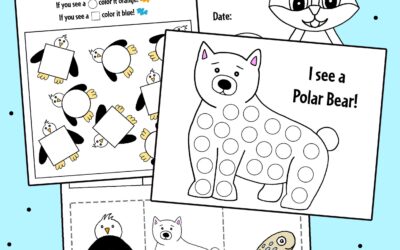 Winter Animals- Free Printable Worksheets for Preschool