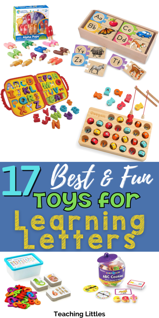 Little kids love learning, and they learn best when having fun. Grab some of these best toys for learning letters to make it fun! 