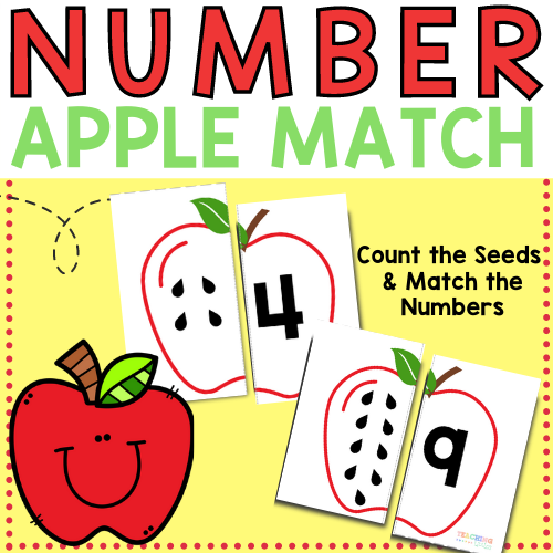 Apple Number Match: Free Apple Printables