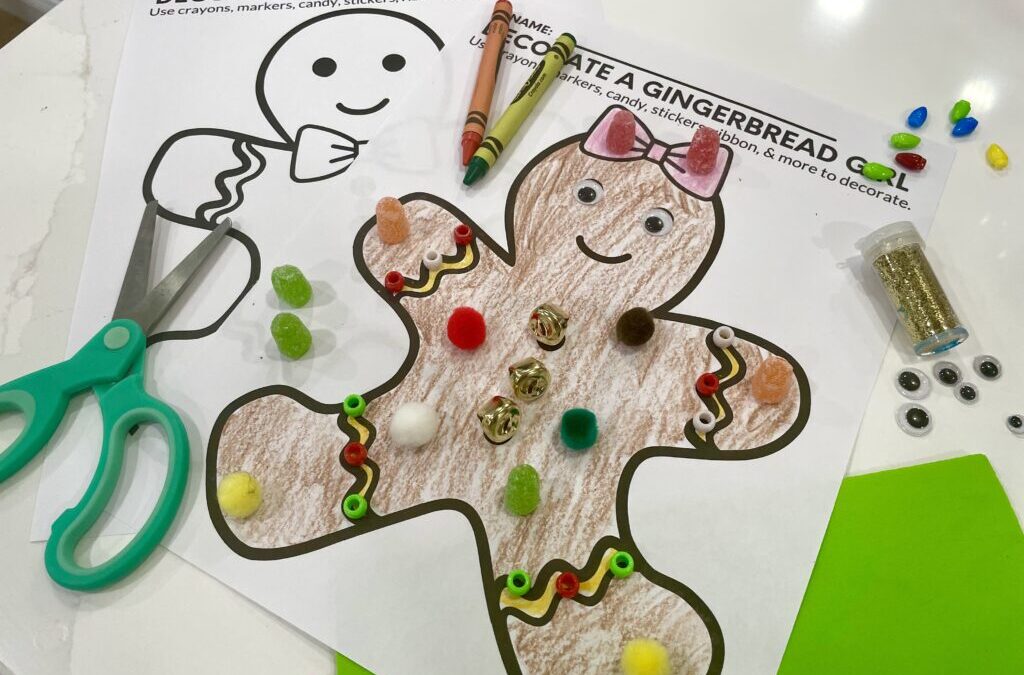 Decorate a Gingerbread Person – Free Printable